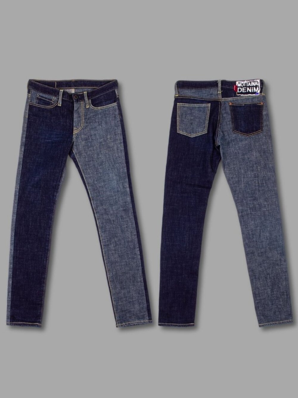KAPITAL Blue Indigo Two Tone Japanese Cotton Denim Skinny Fit Jeans